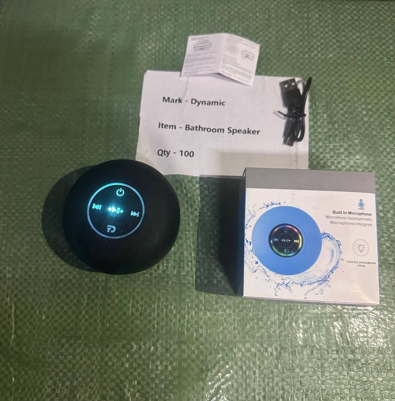 Waterproof Bluetooth Shower Speaker with Suction Cup | Wireless Portable Audio