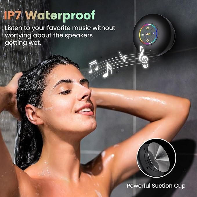 Waterproof Bluetooth Shower Speaker with Suction Cup | Wireless Portable Audio