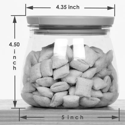 Containers-Plastic Handy & Mataka CONTAINER Storage Jar & Container 900ML Plastic Cereal Dispenser, Air Tight, Grocery Container, Fridge Container,Tea Coffee (Blue , Pack of 6)