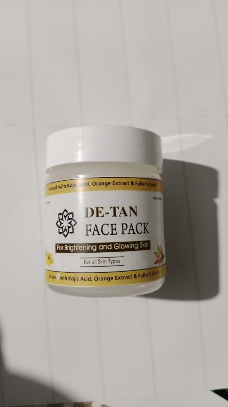 De-Tan Face Pack – Brightening & Glowing Skin Treatment for All Types (50gm)