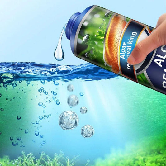 Algae Remover for Fish Tank & Pond – Green Algae & Moss Cleaner, Safe for Fish & Plants