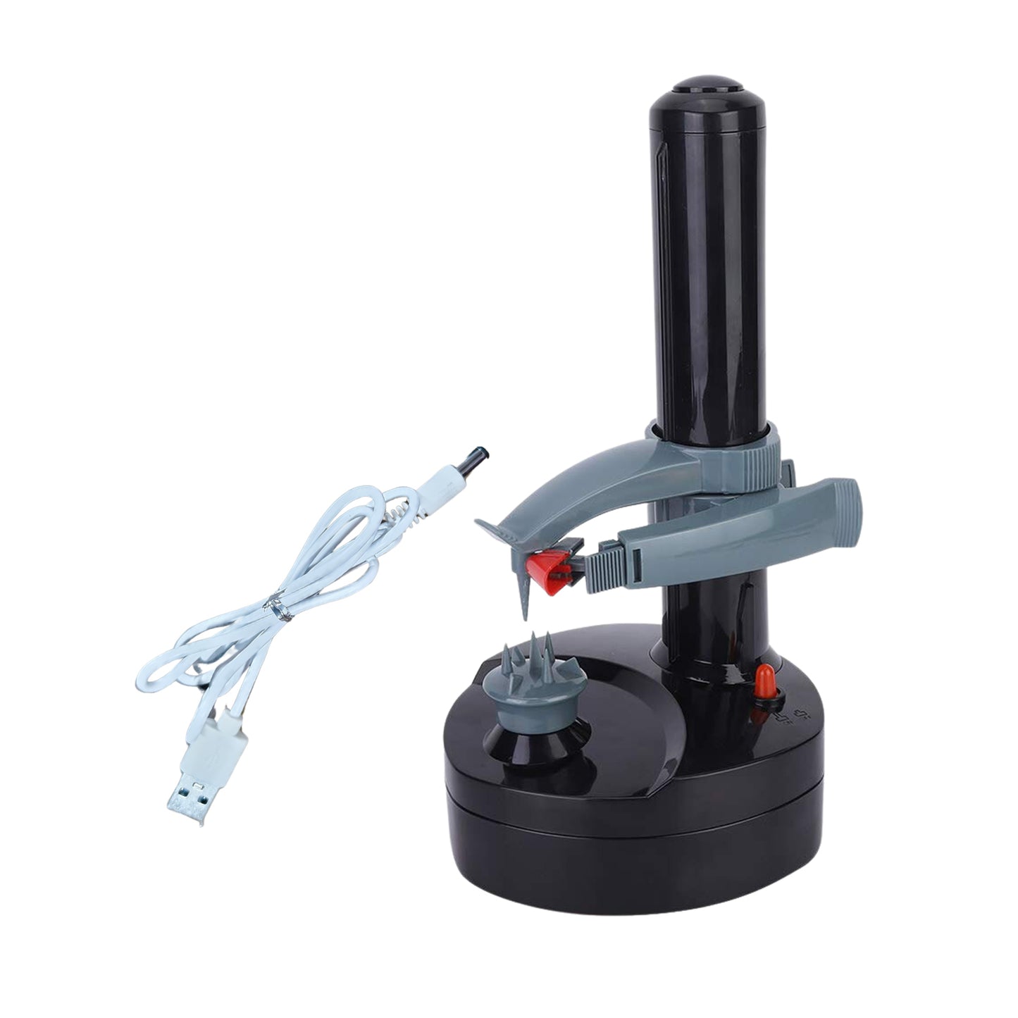 Multipurpose Automatic Electric Vegetable & Fruit Peeler – Stainless Steel Rotating Blade, Adjustable Needle, Hands‑Free Peels for Potato, Apple & More