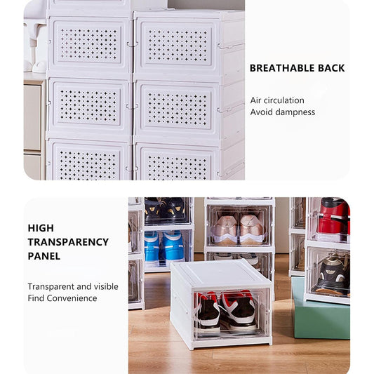 Stackable Multifunctional Foldable Storage Cart & Drawer Organizer – 3‑Layer Utility Shelf Basket for Kitchen, Closet, Pantry, Laundry & More