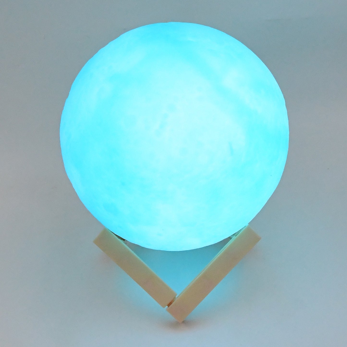Blue Moon Night Lamp – 3D Printed LED Light with Plastic Stand for Bedroom & Home Decor (15 x 12 cm, 1 Pc)