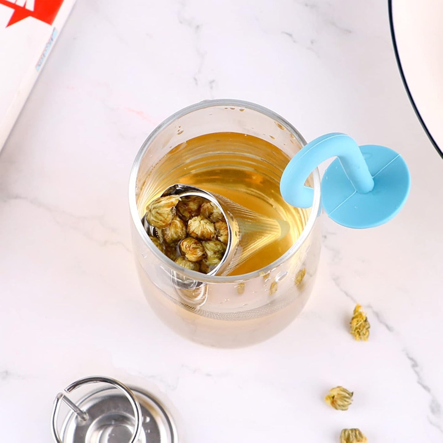 Reusable Umbrella Tea Strainer – Cute Silicone Loose Leaf Infuser for Cups & Mugs (Mix Color, 1 Pc)