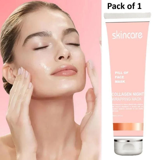 Collagen Night Wrapping Peel-Off Mask – Hydrating & Firming Overnight Face Care (Pack of 1)