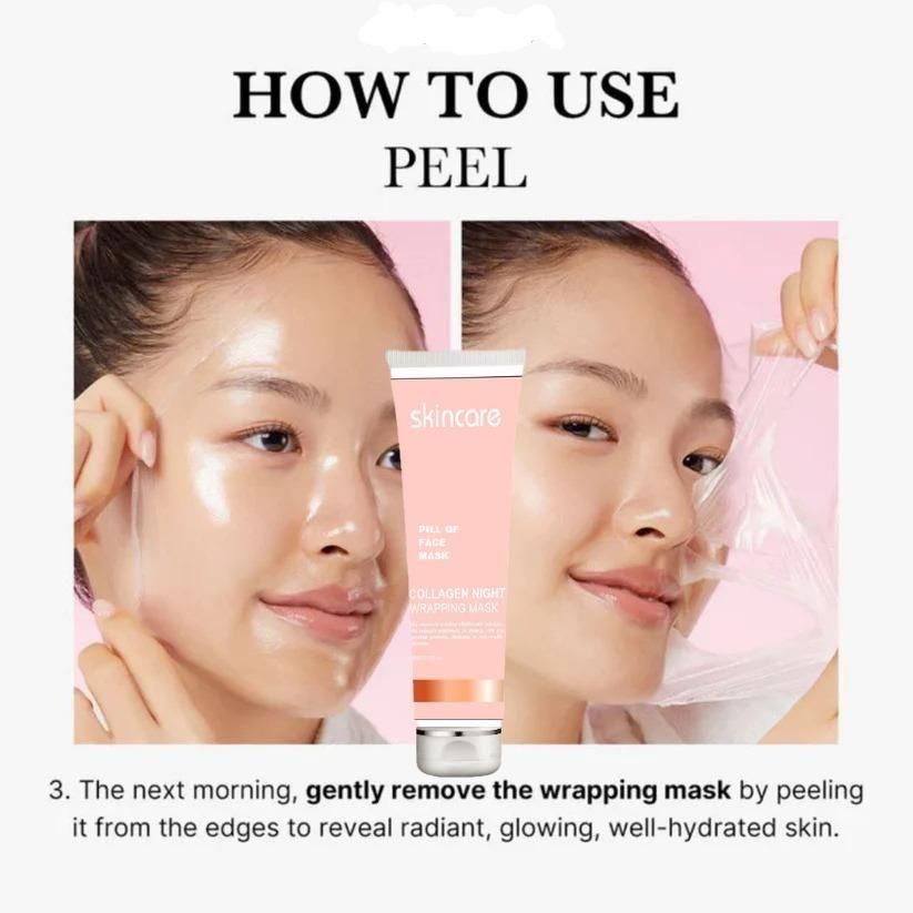 Collagen Night Wrapping Peel-Off Mask – Hydrating & Firming Overnight Face Care (Pack of 1)