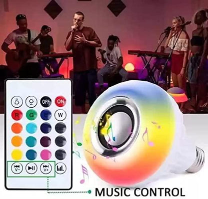 RGB Music Bulb with Bluetooth Speaker & Remote | Multicolor LED Light Bul