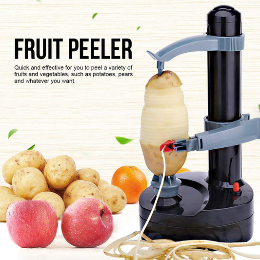 Multipurpose Automatic Electric Vegetable & Fruit Peeler – Stainless Steel Rotating Blade, Adjustable Needle, Hands‑Free Peels for Potato, Apple & More