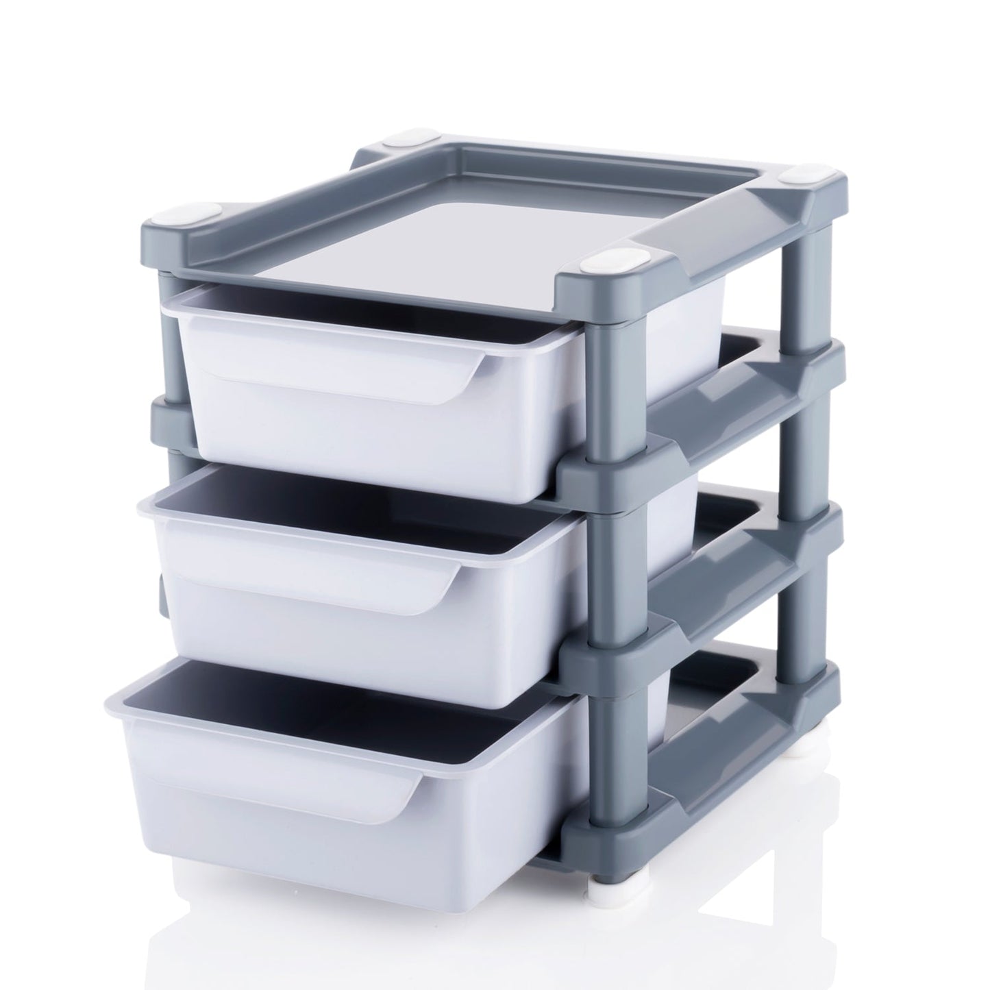 Mini 3-Layer Makeup Storage Drawer – Compact Cosmetic Organizer for Women & Girls (Plastic, 1 Pc)